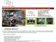 Tablet Screenshot of displaysdelnorte.com.mx
